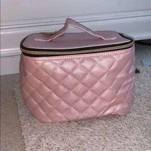 Light pink makeup bag